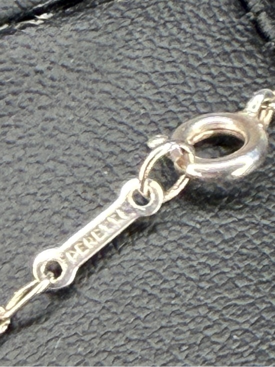 Tiffany & Co. Medium Open Heart Necklace | Elsa Peretti Sterling Silver Pendant - Picture 5 of 5